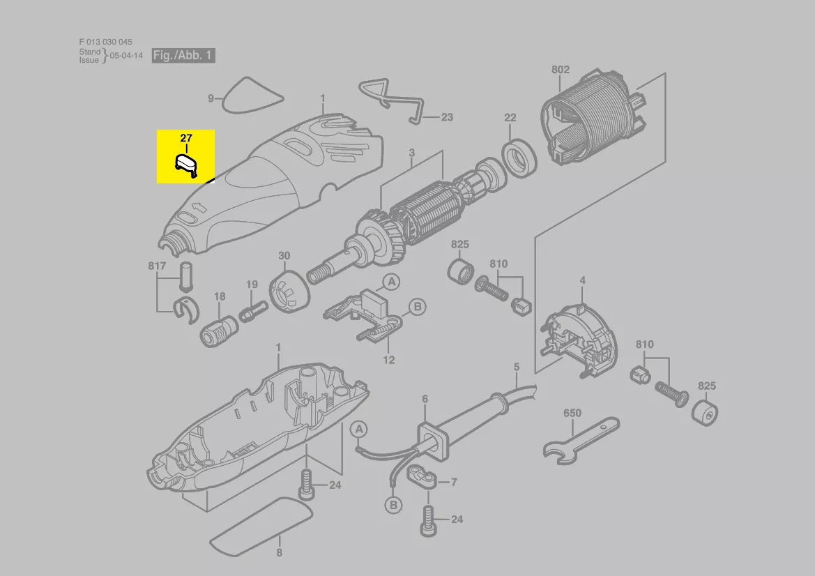 Capuchon blocage axe réf. 2 610 925 721 Dremel